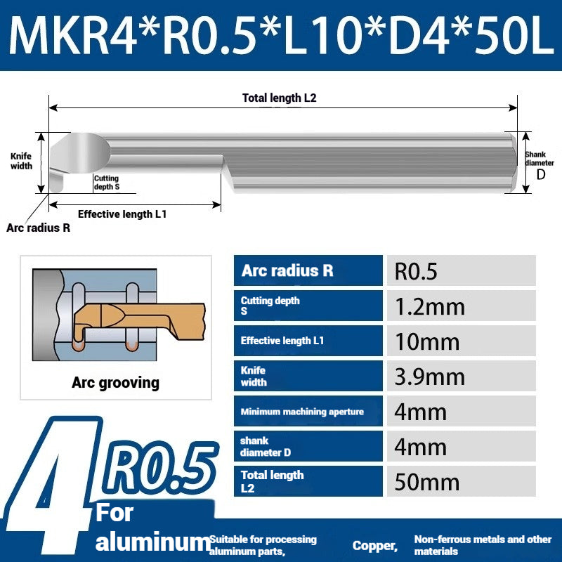 1136-CNC Small Bore Grooving Tool MGR Integral Tungsten Carbide Small Bore Hook Grooving Tool for Steel and Aluminum Internal Grooving Toolholder Shandong Denso Pricision Tools Co.,Ltd.
